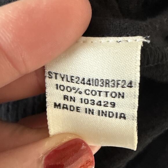 Caffe Marrakesh NWT Square Neck Popover Cotton Gauze Top Women's L Whimsigoth - Picture 6 of 11